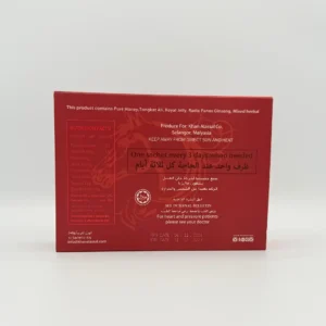 VIP Destructive Power Honey Tongkat Ali, Panax Ginseng & Royal Jelly 12 Sachets